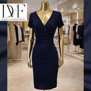 Diane von Furstenberg Faux Wrap Jersey Dress – NWT